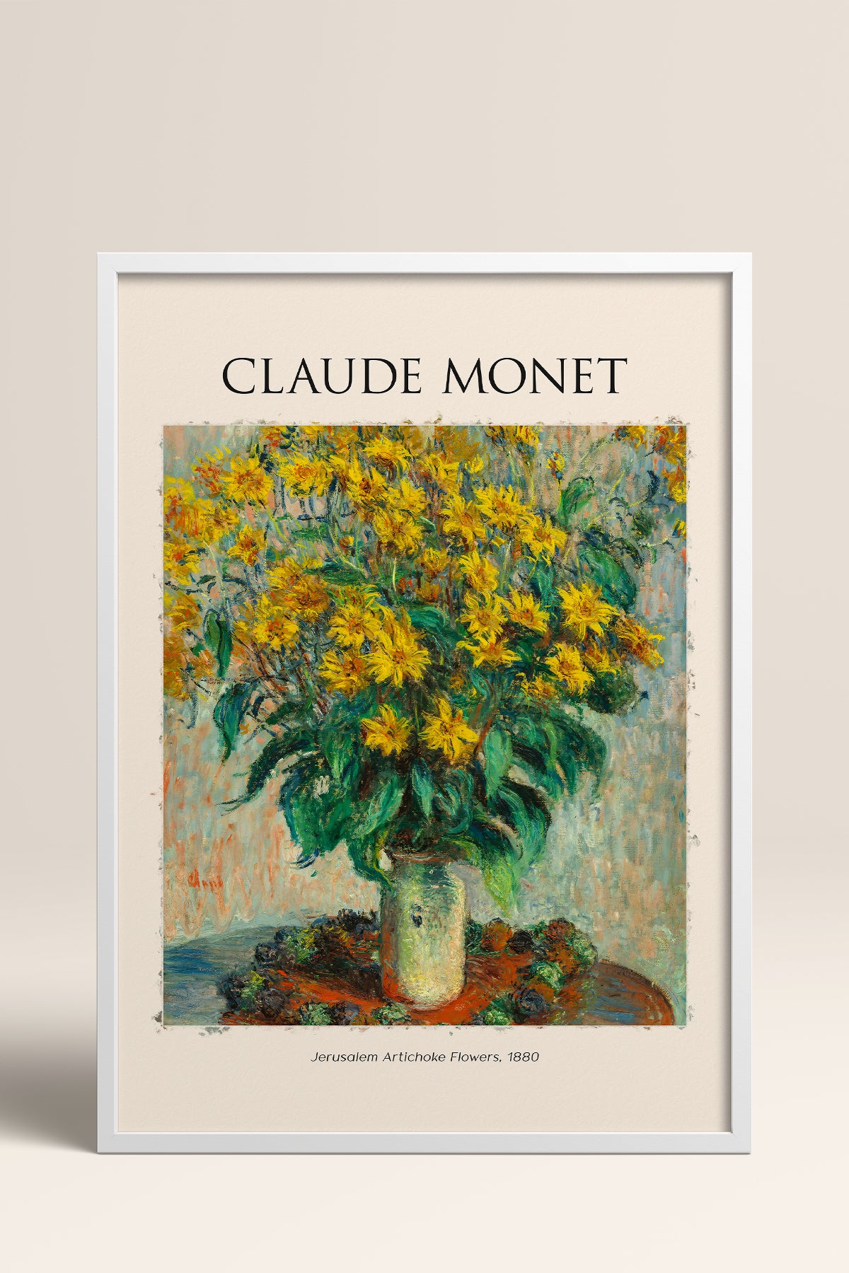HOMEPACK Ahşap Çerçeveli Tablo Çerçeveli Poster Sanatsal Modern Duvar Dekoru MONET-05