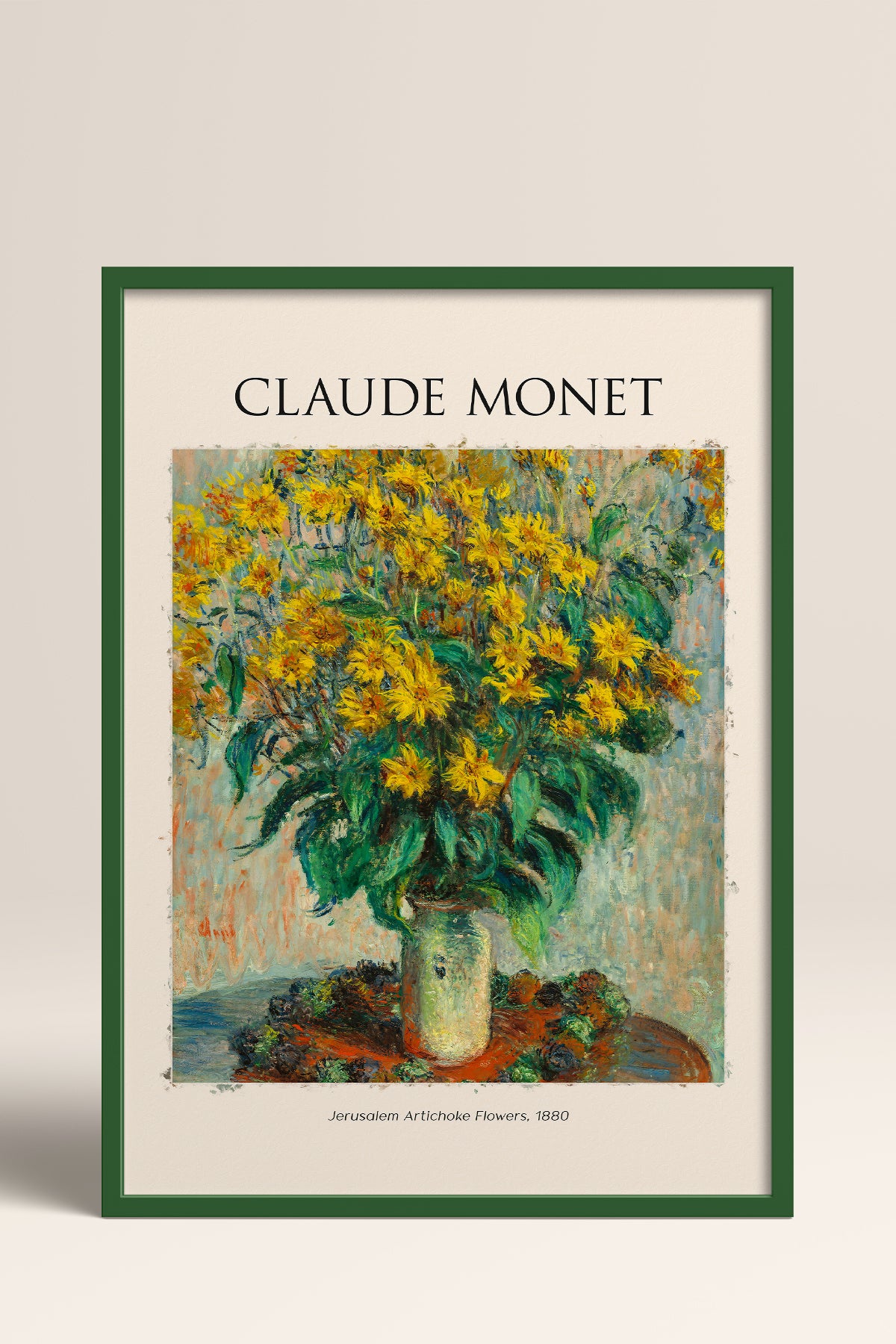 HOMEPACK Ahşap Çerçeveli Tablo Çerçeveli Poster Sanatsal Modern Duvar Dekoru MONET-05