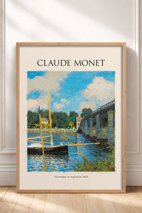 HOMEPACK Ahşap Çerçeveli Tablo Çerçeveli Poster Sanatsal Modern Duvar Dekoru MONET-06