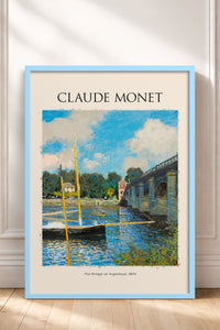 HOMEPACK Ahşap Çerçeveli Tablo Çerçeveli Poster Sanatsal Modern Duvar Dekoru MONET-06