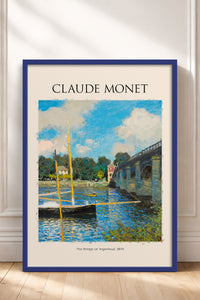 HOMEPACK Ahşap Çerçeveli Tablo Çerçeveli Poster Sanatsal Modern Duvar Dekoru MONET-06