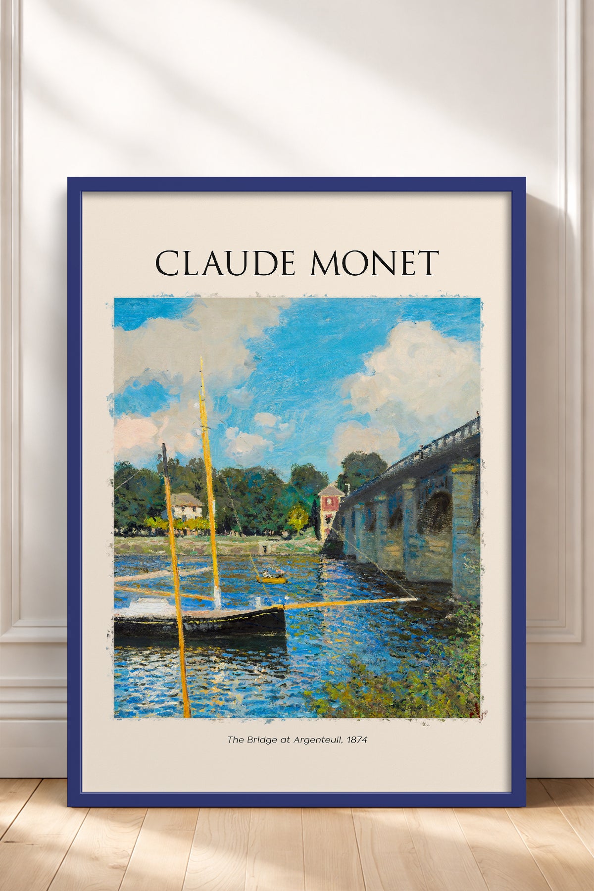 HOMEPACK Ahşap Çerçeveli Tablo Çerçeveli Poster Sanatsal Modern Duvar Dekoru MONET-06