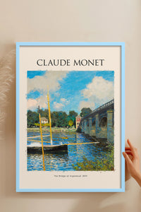 HOMEPACK Ahşap Çerçeveli Tablo Çerçeveli Poster Sanatsal Modern Duvar Dekoru MONET-06