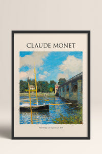 HOMEPACK Ahşap Çerçeveli Tablo Çerçeveli Poster Sanatsal Modern Duvar Dekoru MONET-06