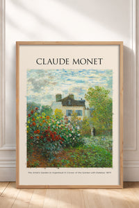 HOMEPACK Ahşap Çerçeveli Tablo Çerçeveli Poster Sanatsal Modern Duvar Dekoru MONET-07