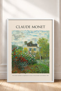 HOMEPACK Ahşap Çerçeveli Tablo Çerçeveli Poster Sanatsal Modern Duvar Dekoru MONET-07