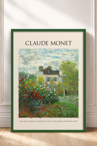 HOMEPACK Ahşap Çerçeveli Tablo Çerçeveli Poster Sanatsal Modern Duvar Dekoru MONET-07