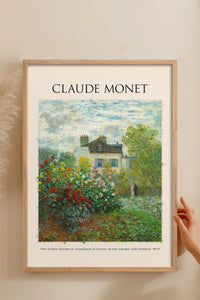 HOMEPACK Ahşap Çerçeveli Tablo Çerçeveli Poster Sanatsal Modern Duvar Dekoru MONET-07