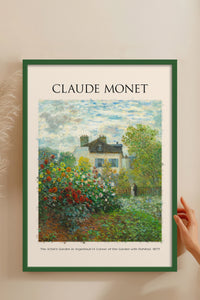 HOMEPACK Ahşap Çerçeveli Tablo Çerçeveli Poster Sanatsal Modern Duvar Dekoru MONET-07