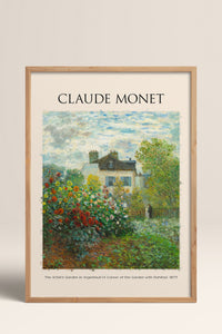 HOMEPACK Ahşap Çerçeveli Tablo Çerçeveli Poster Sanatsal Modern Duvar Dekoru MONET-07