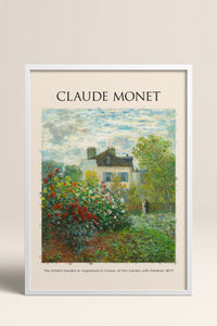 HOMEPACK Ahşap Çerçeveli Tablo Çerçeveli Poster Sanatsal Modern Duvar Dekoru MONET-07