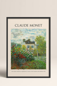HOMEPACK Ahşap Çerçeveli Tablo Çerçeveli Poster Sanatsal Modern Duvar Dekoru MONET-07
