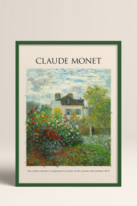 HOMEPACK Ahşap Çerçeveli Tablo Çerçeveli Poster Sanatsal Modern Duvar Dekoru MONET-07