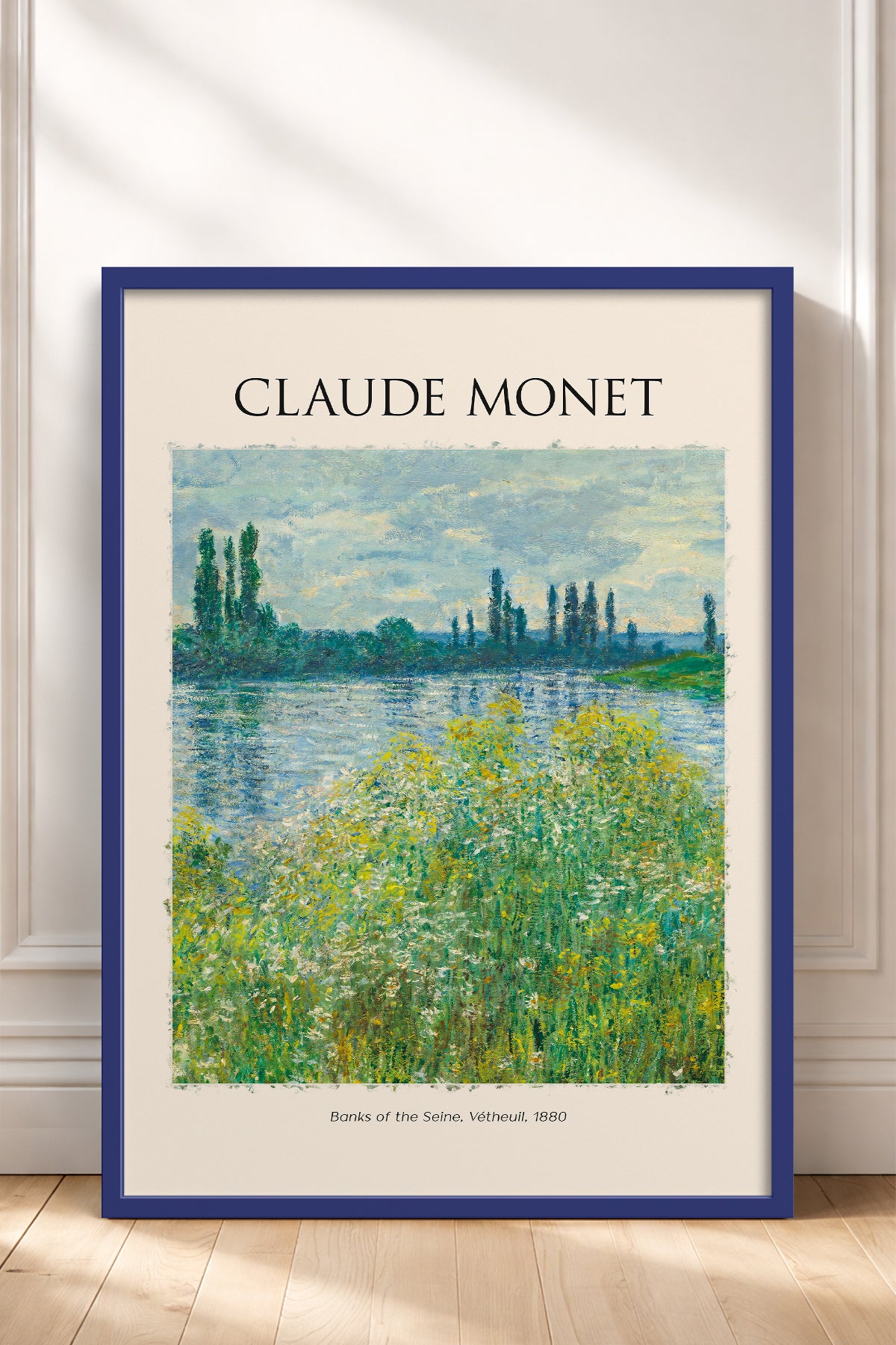HOMEPACK Ahşap Çerçeveli Tablo Çerçeveli Poster Sanatsal Modern Duvar Dekoru MONET-08