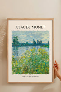 HOMEPACK Ahşap Çerçeveli Tablo Çerçeveli Poster Sanatsal Modern Duvar Dekoru MONET-08