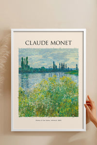 HOMEPACK Ahşap Çerçeveli Tablo Çerçeveli Poster Sanatsal Modern Duvar Dekoru MONET-08