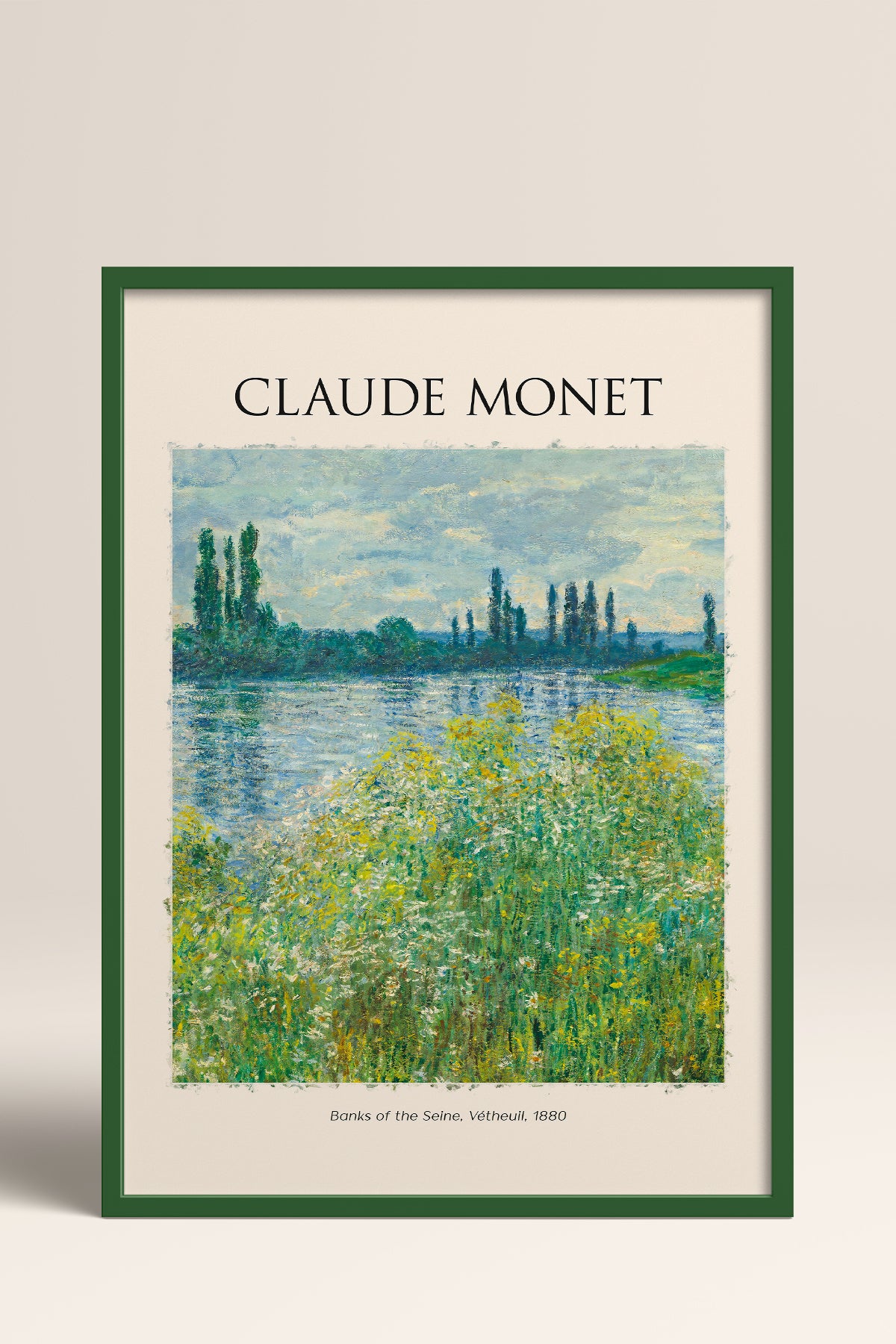 HOMEPACK Ahşap Çerçeveli Tablo Çerçeveli Poster Sanatsal Modern Duvar Dekoru MONET-08
