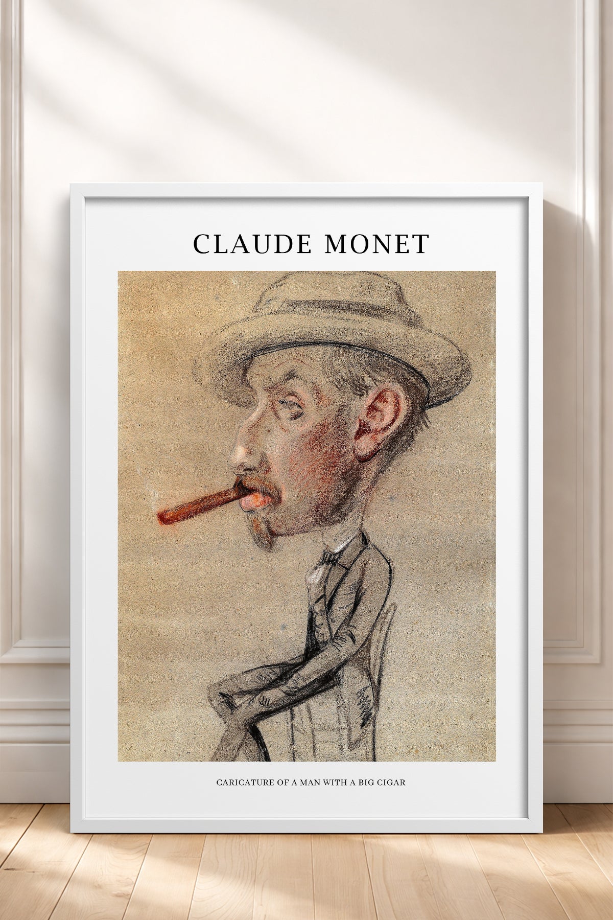 HOMEPACK Ahşap Çerçeveli Tablo Çerçeveli Poster Sanatsal Modern Duvar Dekoru MONET-09