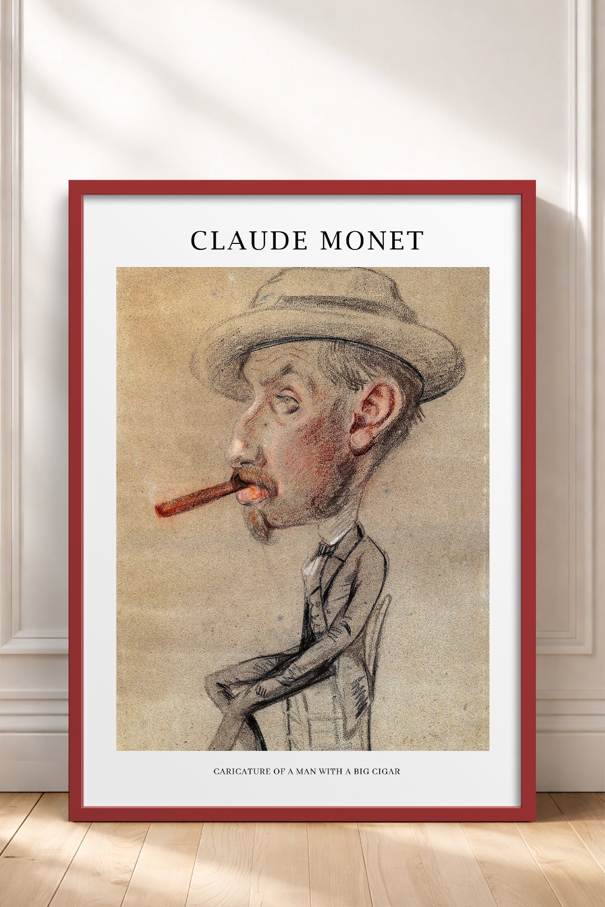 HOMEPACK Ahşap Çerçeveli Tablo Çerçeveli Poster Sanatsal Modern Duvar Dekoru MONET-09