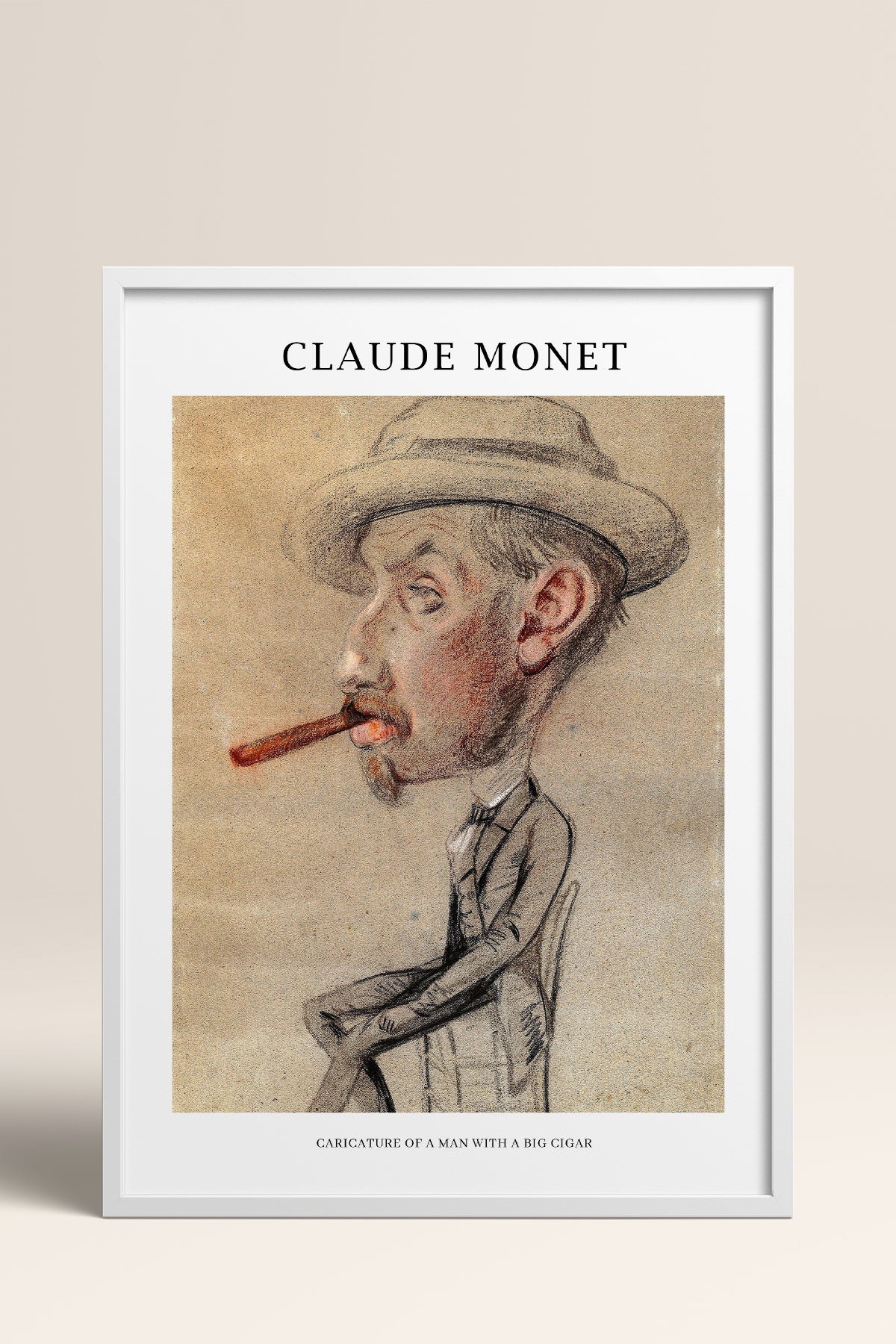 HOMEPACK Ahşap Çerçeveli Tablo Çerçeveli Poster Sanatsal Modern Duvar Dekoru MONET-09