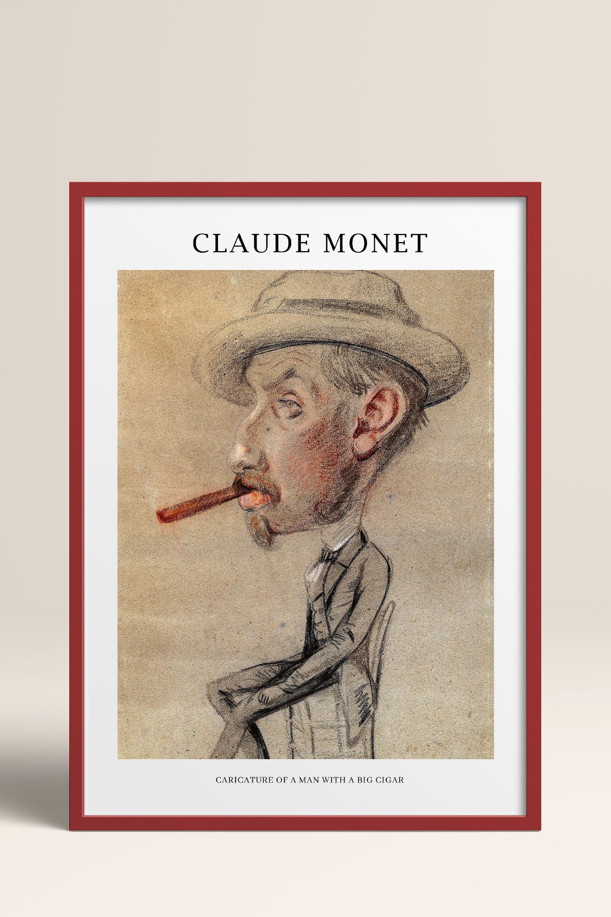 HOMEPACK Ahşap Çerçeveli Tablo Çerçeveli Poster Sanatsal Modern Duvar Dekoru MONET-09