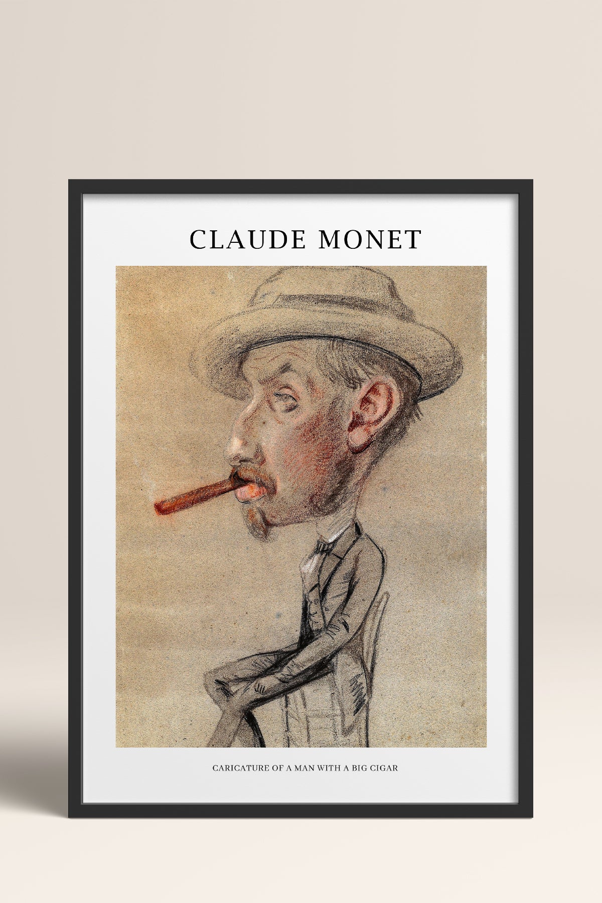 HOMEPACK Ahşap Çerçeveli Tablo Çerçeveli Poster Sanatsal Modern Duvar Dekoru MONET-09