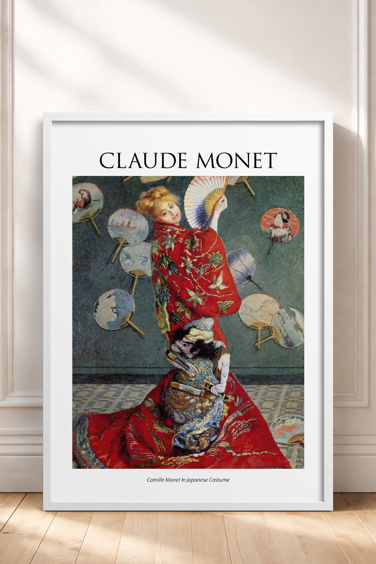 HOMEPACK Ahşap Çerçeveli Tablo Çerçeveli Poster Sanatsal Modern Duvar Dekoru MONET-10