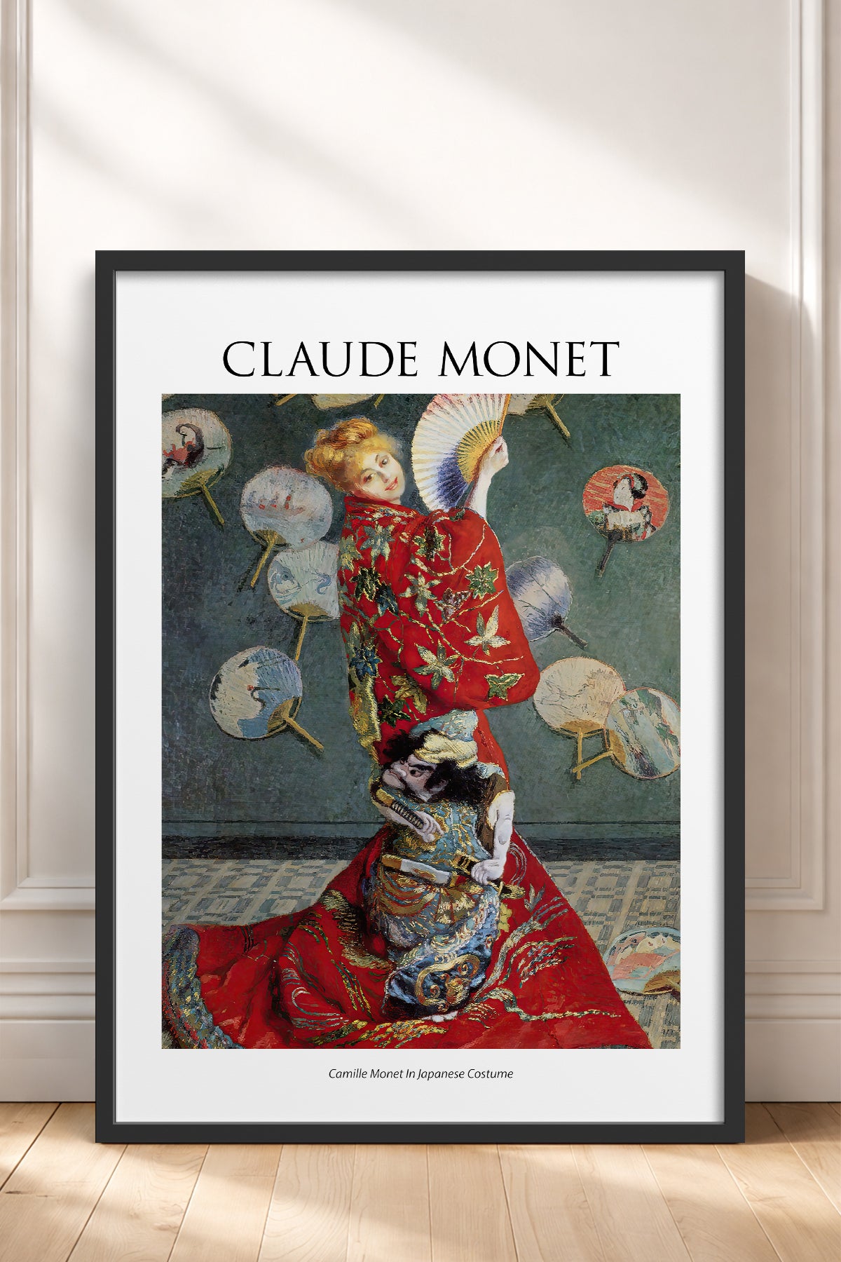 HOMEPACK Ahşap Çerçeveli Tablo Çerçeveli Poster Sanatsal Modern Duvar Dekoru MONET-10
