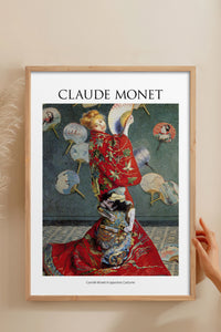 HOMEPACK Ahşap Çerçeveli Tablo Çerçeveli Poster Sanatsal Modern Duvar Dekoru MONET-10