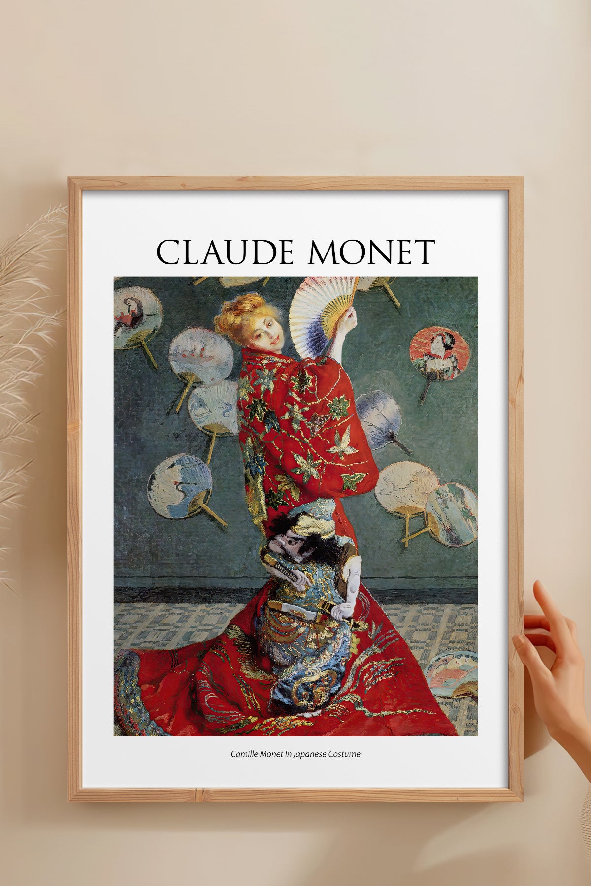 HOMEPACK Ahşap Çerçeveli Tablo Çerçeveli Poster Sanatsal Modern Duvar Dekoru MONET-10
