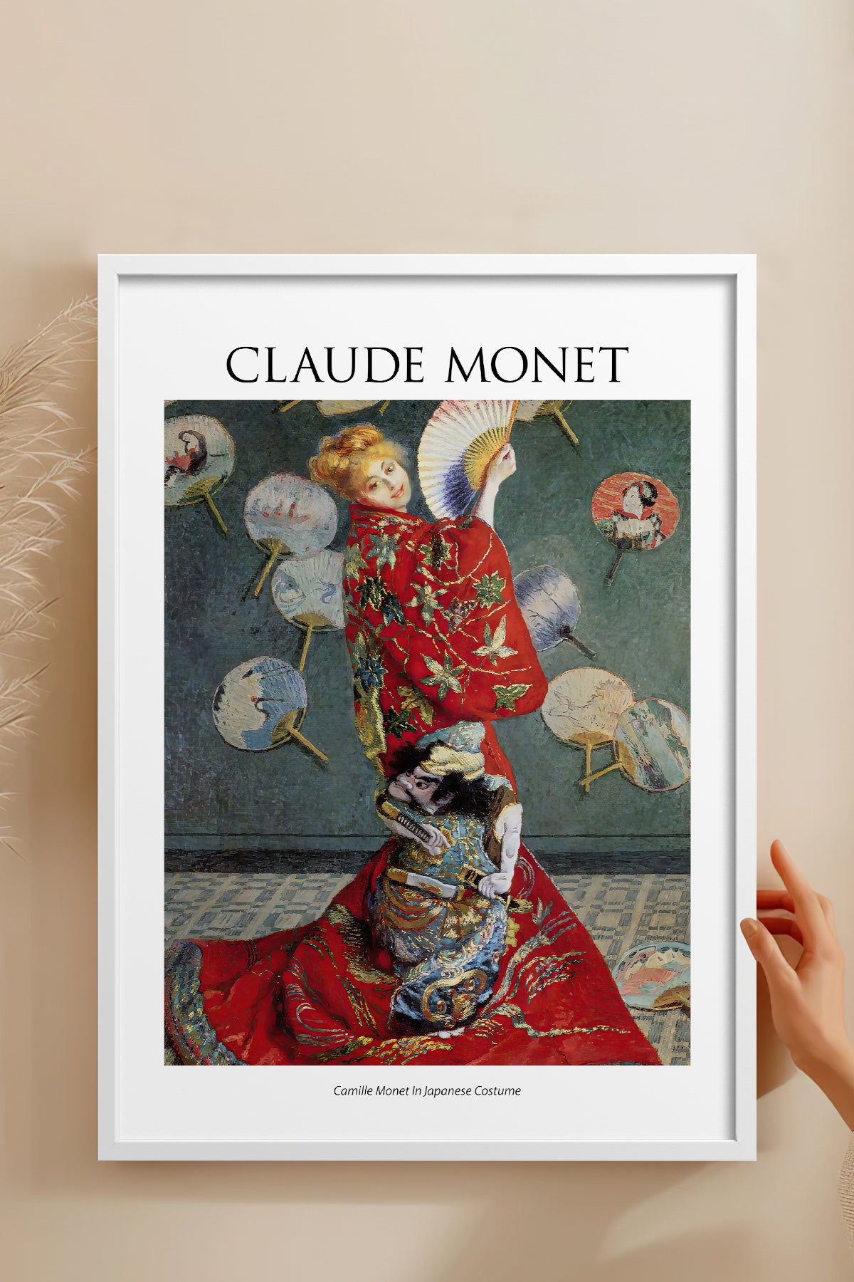 HOMEPACK Ahşap Çerçeveli Tablo Çerçeveli Poster Sanatsal Modern Duvar Dekoru MONET-10
