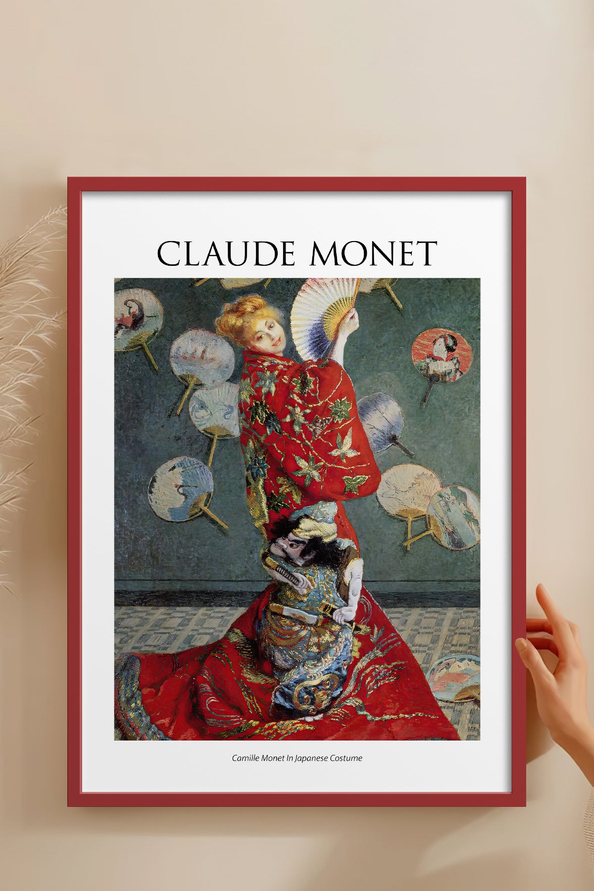 HOMEPACK Ahşap Çerçeveli Tablo Çerçeveli Poster Sanatsal Modern Duvar Dekoru MONET-10