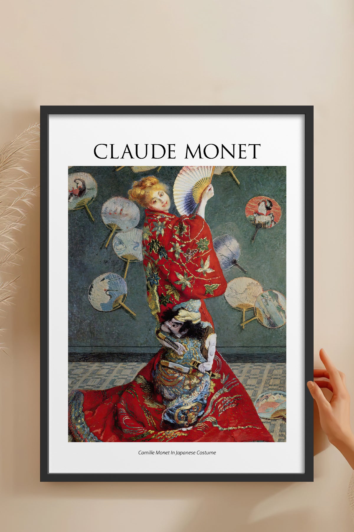 HOMEPACK Ahşap Çerçeveli Tablo Çerçeveli Poster Sanatsal Modern Duvar Dekoru MONET-10