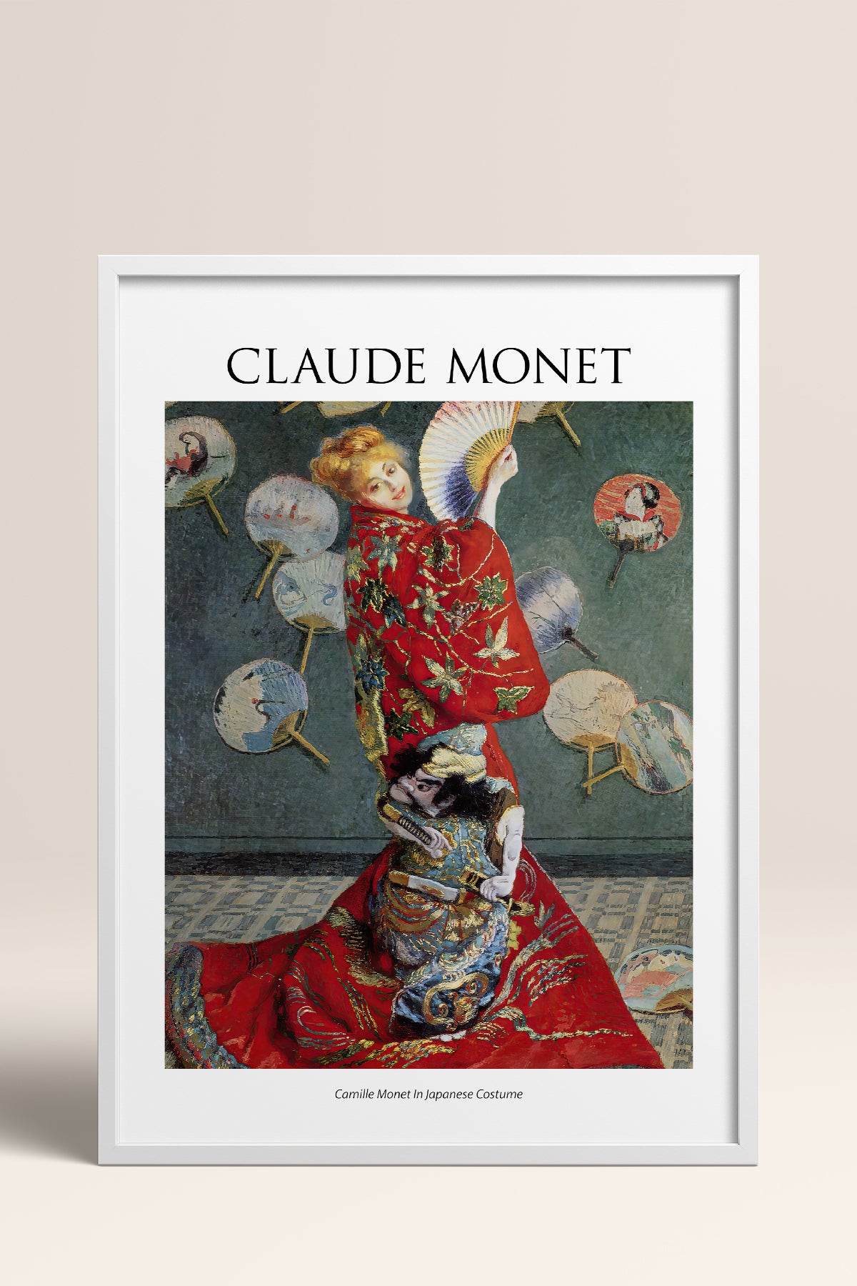 HOMEPACK Ahşap Çerçeveli Tablo Çerçeveli Poster Sanatsal Modern Duvar Dekoru MONET-10