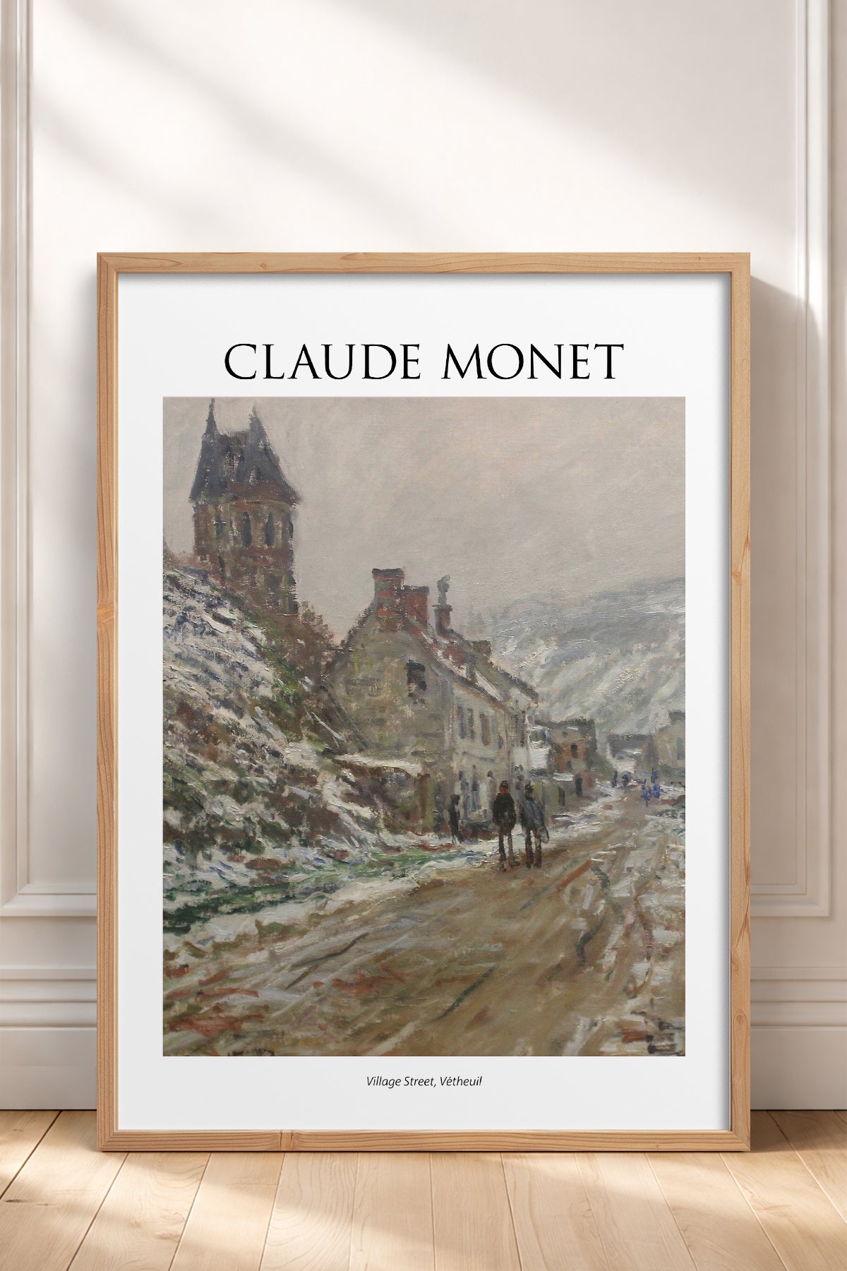 HOMEPACK Ahşap Çerçeveli Tablo Çerçeveli Poster Sanatsal Modern Duvar Dekoru MONET-11