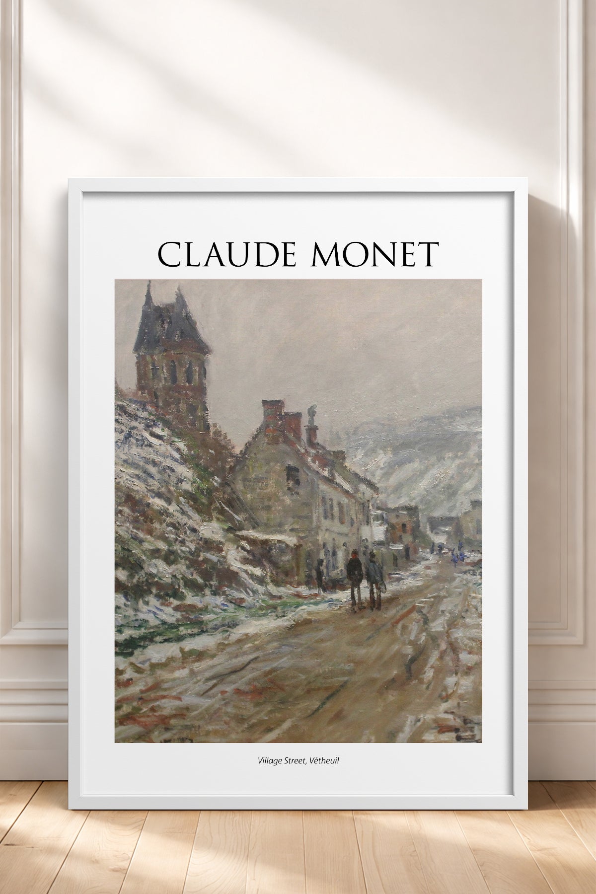 HOMEPACK Ahşap Çerçeveli Tablo Çerçeveli Poster Sanatsal Modern Duvar Dekoru MONET-11