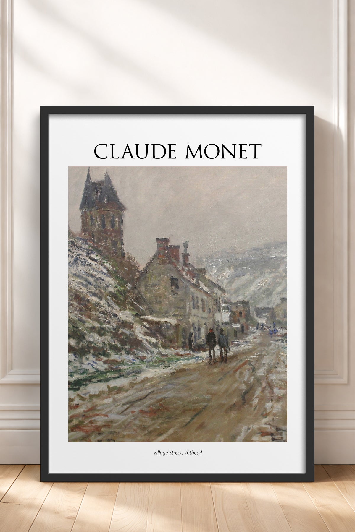 HOMEPACK Ahşap Çerçeveli Tablo Çerçeveli Poster Sanatsal Modern Duvar Dekoru MONET-11