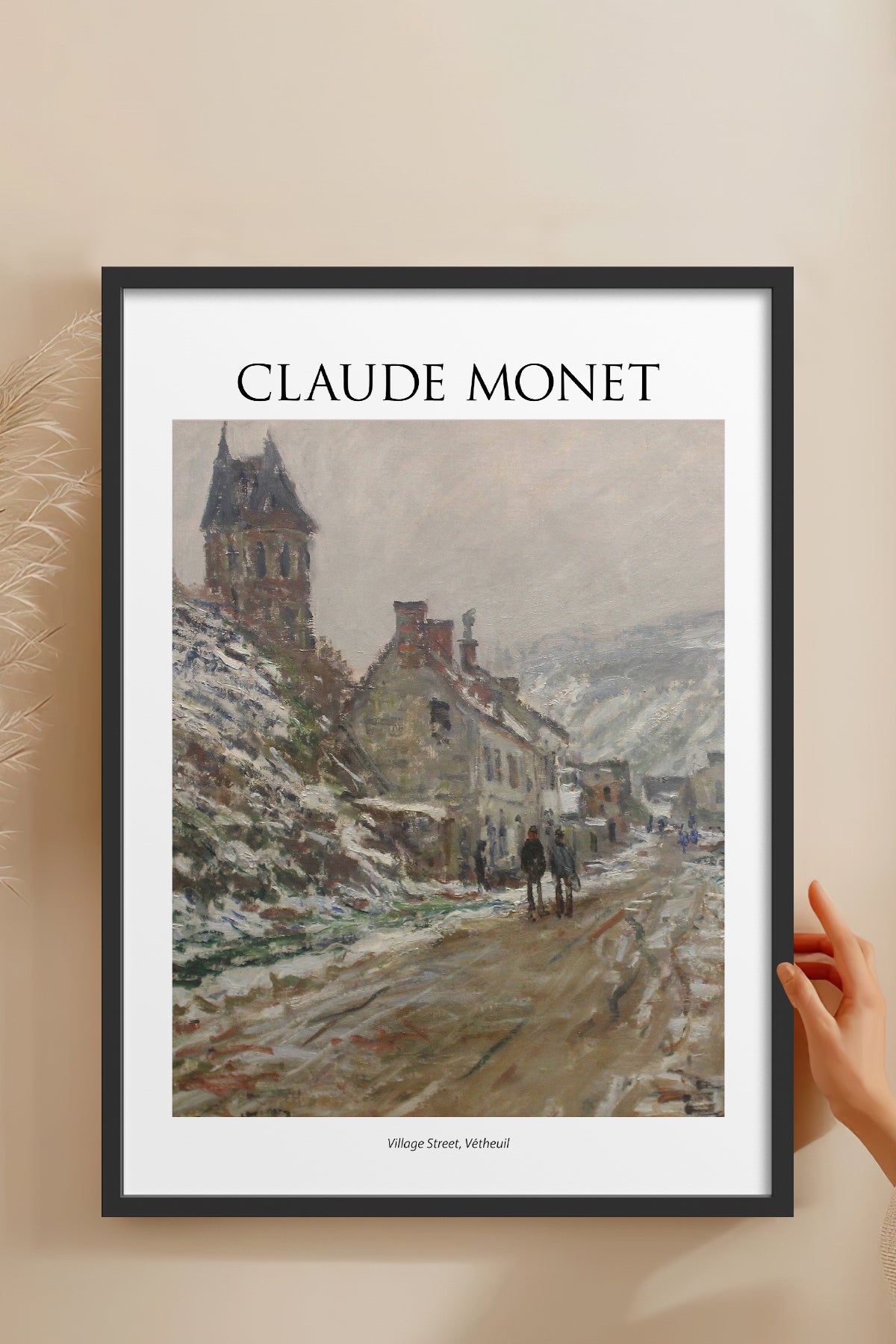 HOMEPACK Ahşap Çerçeveli Tablo Çerçeveli Poster Sanatsal Modern Duvar Dekoru MONET-11
