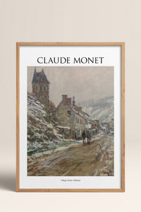 HOMEPACK Ahşap Çerçeveli Tablo Çerçeveli Poster Sanatsal Modern Duvar Dekoru MONET-11