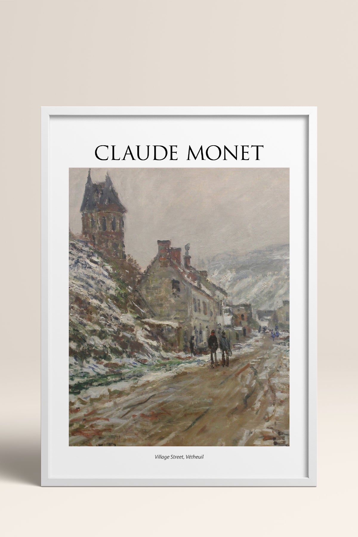 HOMEPACK Ahşap Çerçeveli Tablo Çerçeveli Poster Sanatsal Modern Duvar Dekoru MONET-11