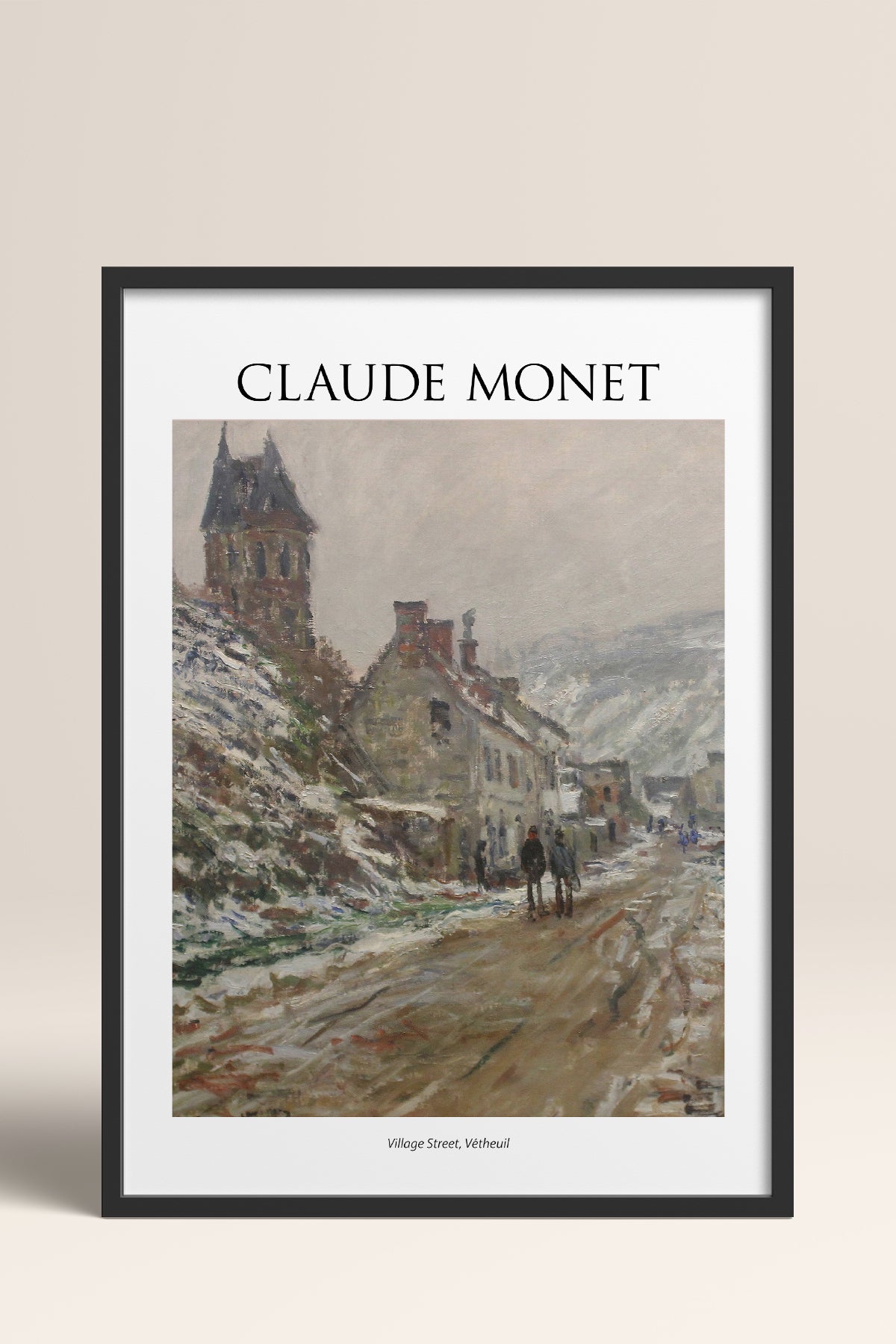 HOMEPACK Ahşap Çerçeveli Tablo Çerçeveli Poster Sanatsal Modern Duvar Dekoru MONET-11