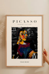 HOMEPACK Ahşap Çerçeveli Tablo Çerçeveli Poster Sanatsal Modern Duvar Dekoru PICASSO-01