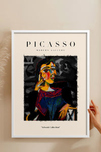 HOMEPACK Ahşap Çerçeveli Tablo Çerçeveli Poster Sanatsal Modern Duvar Dekoru PICASSO-01
