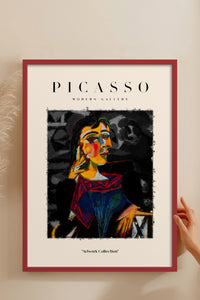 HOMEPACK Ahşap Çerçeveli Tablo Çerçeveli Poster Sanatsal Modern Duvar Dekoru PICASSO-01