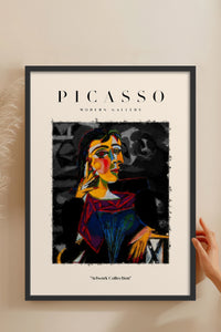HOMEPACK Ahşap Çerçeveli Tablo Çerçeveli Poster Sanatsal Modern Duvar Dekoru PICASSO-01
