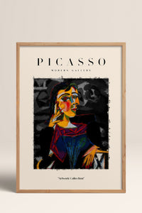 HOMEPACK Ahşap Çerçeveli Tablo Çerçeveli Poster Sanatsal Modern Duvar Dekoru PICASSO-01
