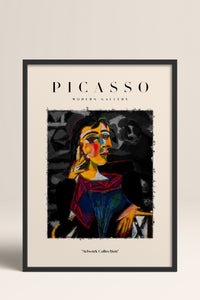 HOMEPACK Ahşap Çerçeveli Tablo Çerçeveli Poster Sanatsal Modern Duvar Dekoru PICASSO-01