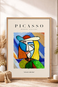 HOMEPACK Ahşap Çerçeveli Tablo Çerçeveli Poster Sanatsal Modern Duvar Dekoru PICASSO-02