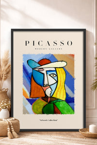 HOMEPACK Ahşap Çerçeveli Tablo Çerçeveli Poster Sanatsal Modern Duvar Dekoru PICASSO-02