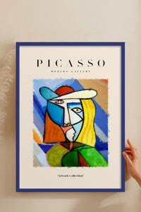 HOMEPACK Ahşap Çerçeveli Tablo Çerçeveli Poster Sanatsal Modern Duvar Dekoru PICASSO-02